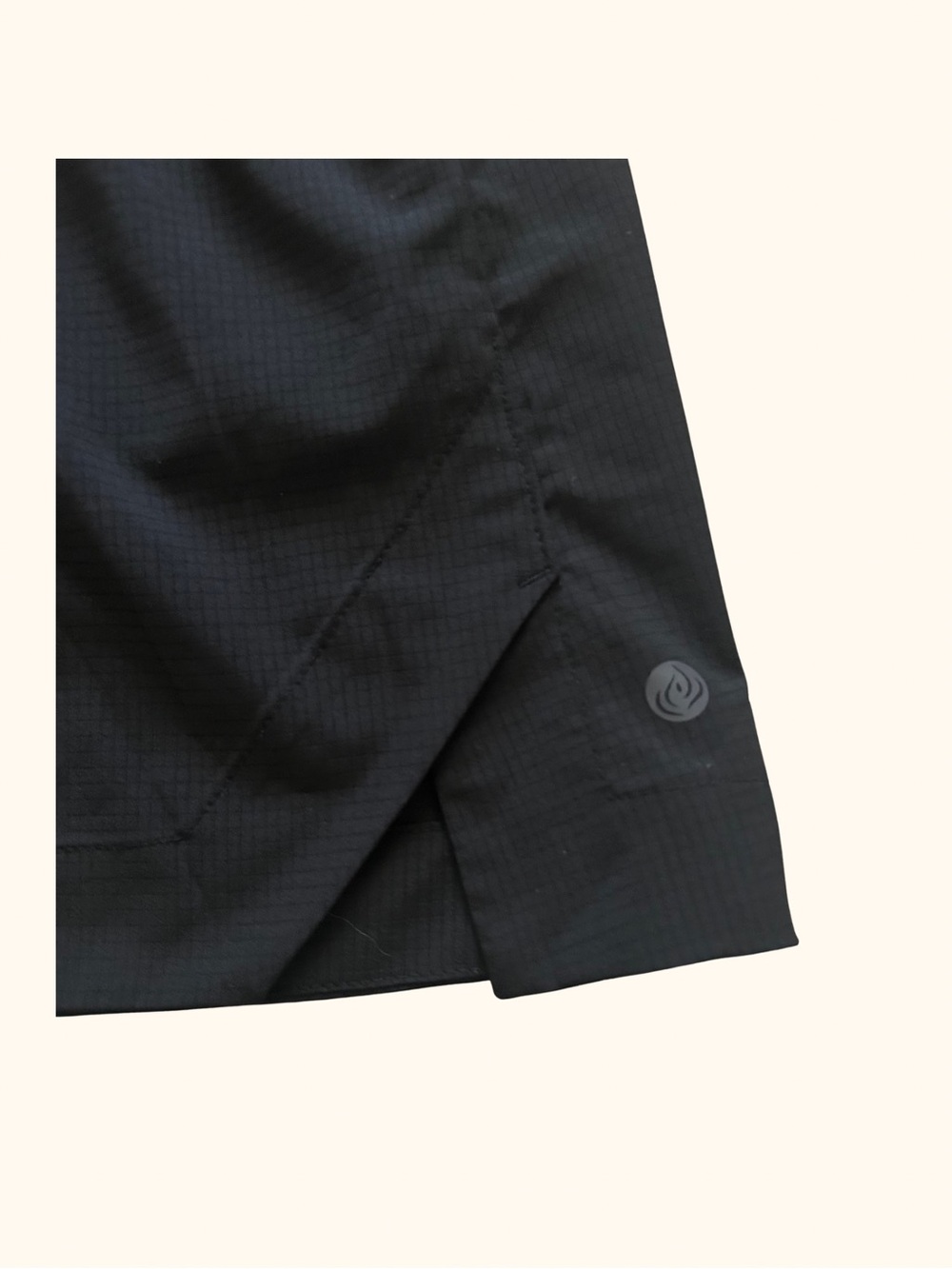 Apana Black Mini Skort Athletic Drawstring Skort Pockets - Picture 3 of 9